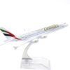 16cm A380, Metal Airplane models child birthday gift Christmas gift plane models