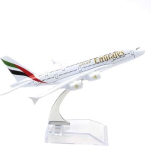 16cm A380, Metal Airplane models child birthday gift Christmas gift plane models