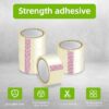 1 Roll Packing Tape, 2 inches x 50 yards Strong Heavy Duty Packaging Tape for Sealing Parcel Boxes, Moving Boxes Houses, Large Postal Bags, Office Supplies, Green