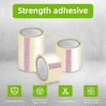 1 Roll Packing Tape, 2 inches x 50 yards Strong Heavy Duty Packaging Tape for Sealing Parcel Boxes, Moving Boxes Houses, Large Postal Bags, Office Supplies, Green
